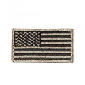 Нашивка Rothco "American Flag" Patch - Black/Khaki