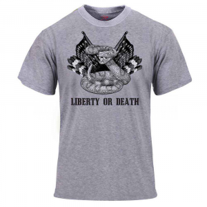 Футболка Rothco "Liberty or Death" T-Shirt Grey