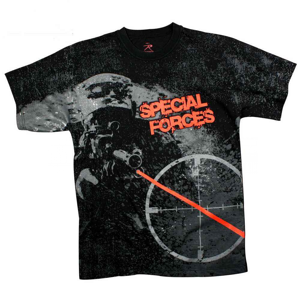 Футболка Rothco Vintage "Special Forces" T-Shirt Black