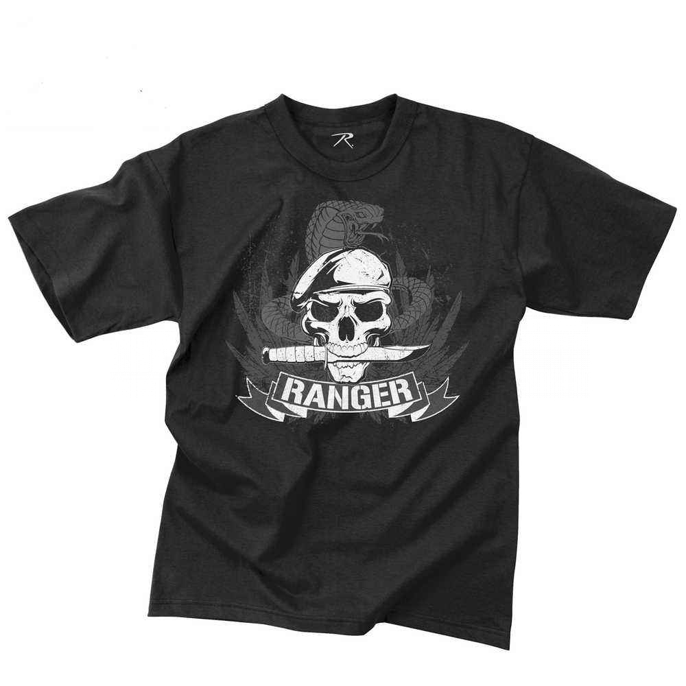 Футболка Rothco Vintage "Ranger" T-Shirt Black