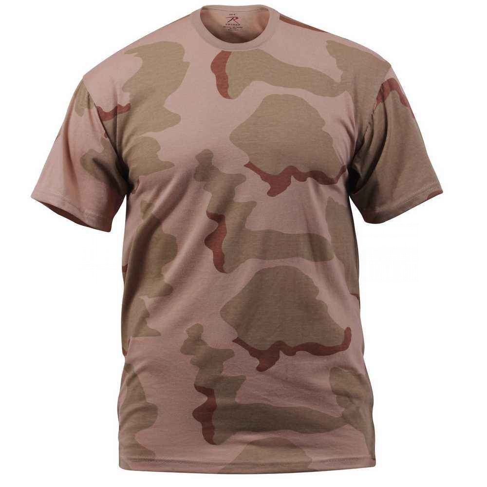 Футболка армейская Rothco Tri-Color Desert Camo T-Shirt