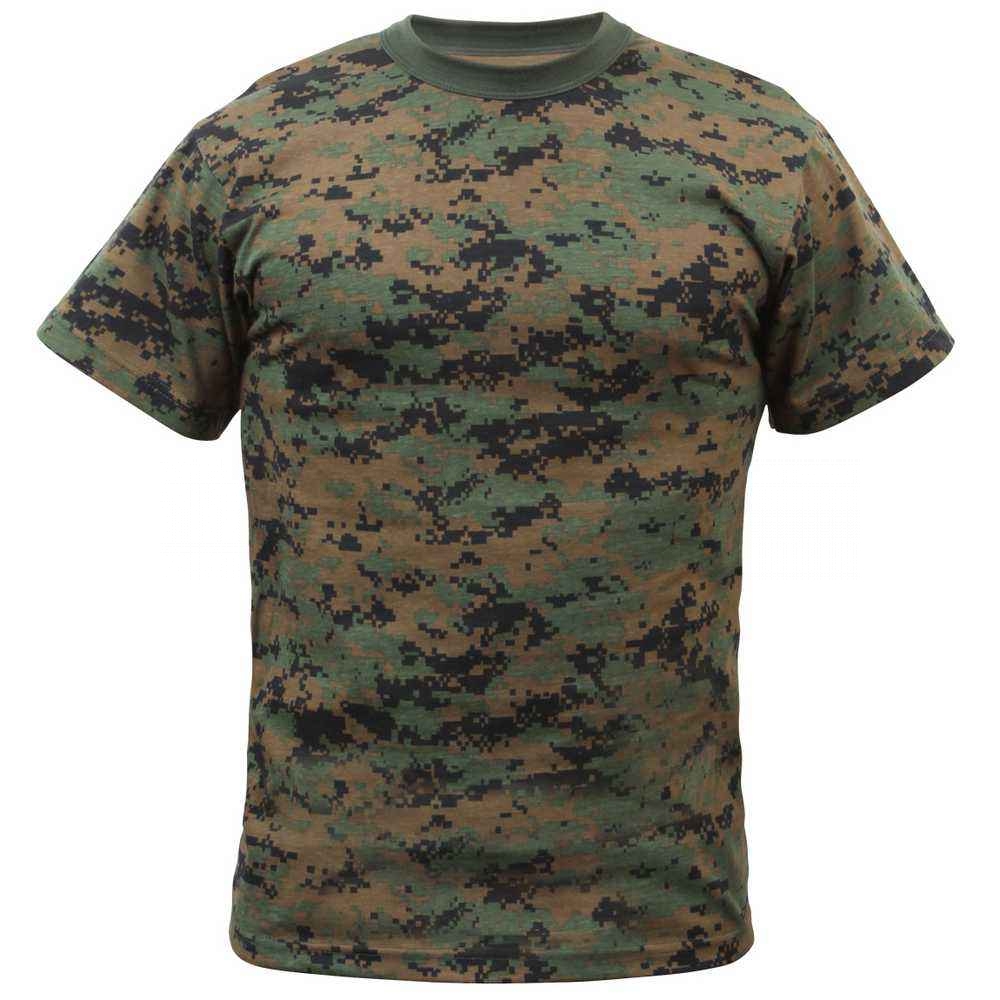Футболка армейская Rothco Woodland Digital Camo T-Shirt